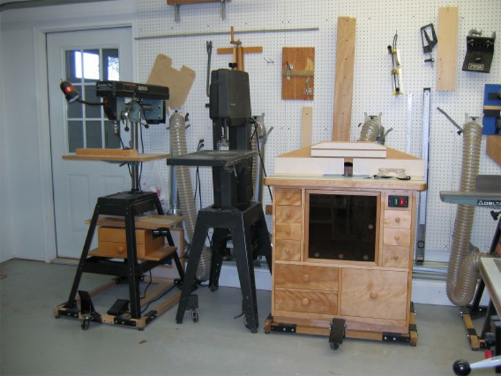Drill Press, Band Saw Router Table